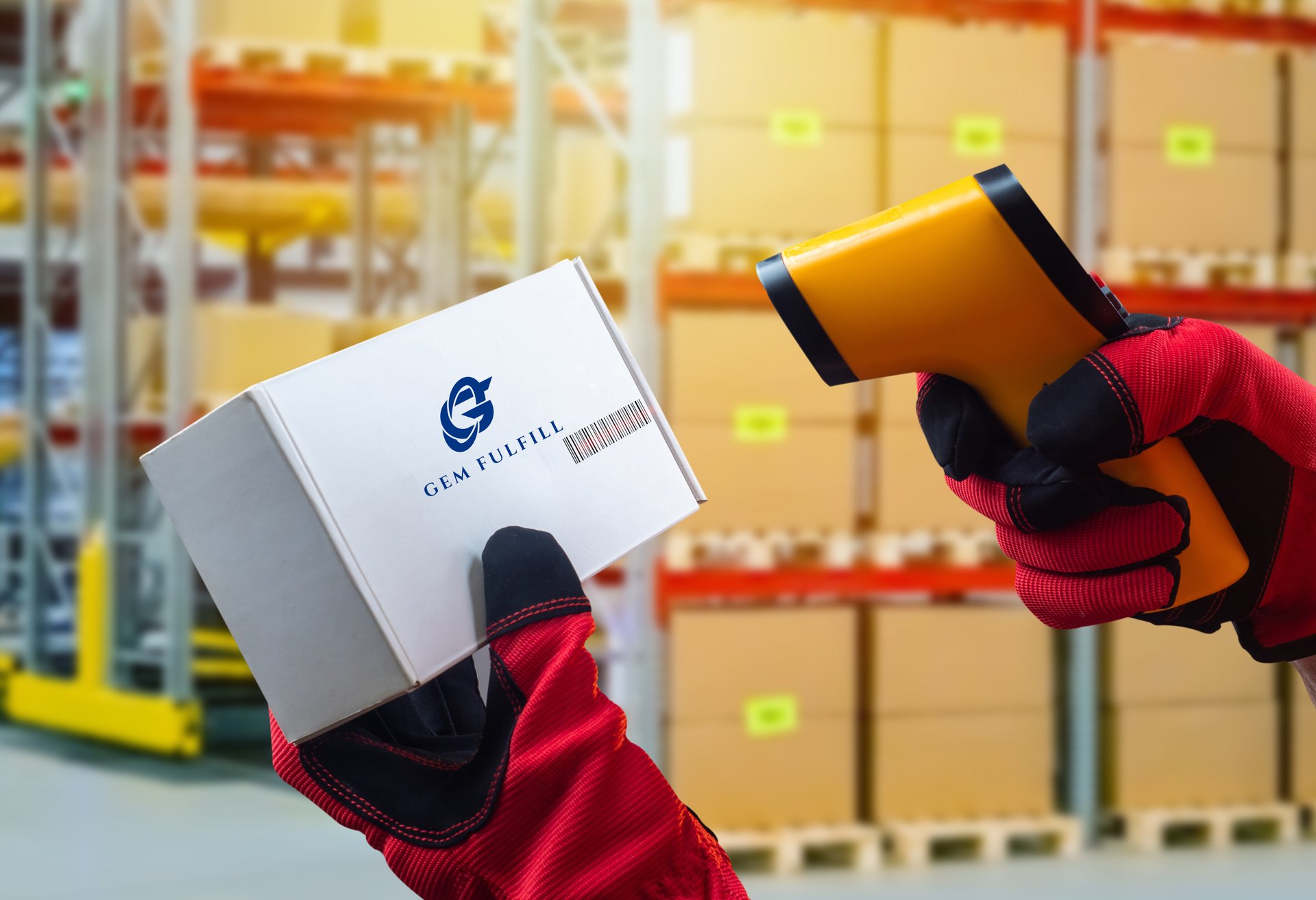 GemFulfill 深圳仓库现场规范托盘与包裹打托出库实拍